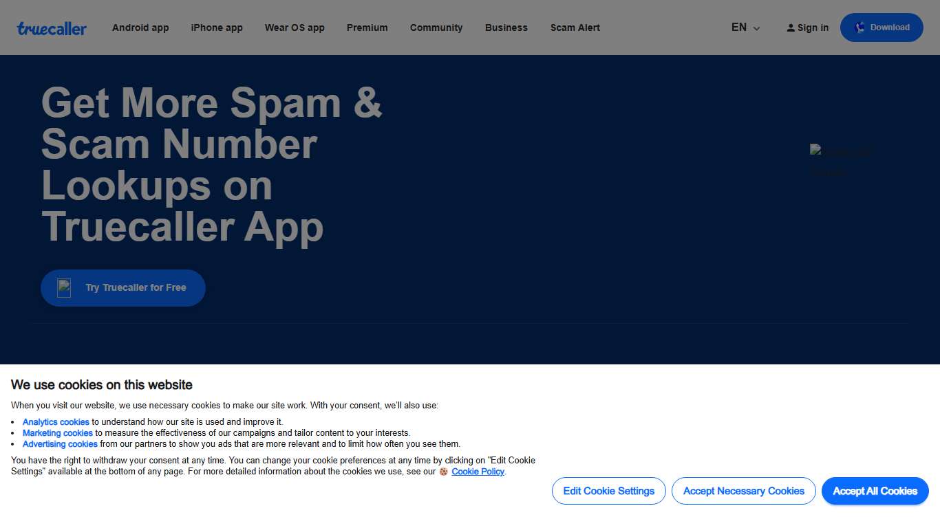 Free Spam and Scammer Phone Number Lookup